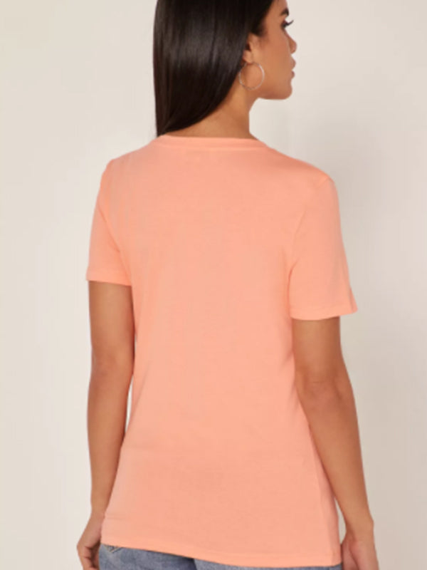 New Th Ess Hilfiger C-Nk Tee Ss ISLAND CORAL / L