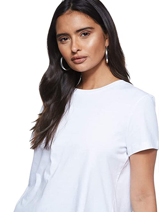 Khloe Regular C-Nk Tee Ss WHITE / L