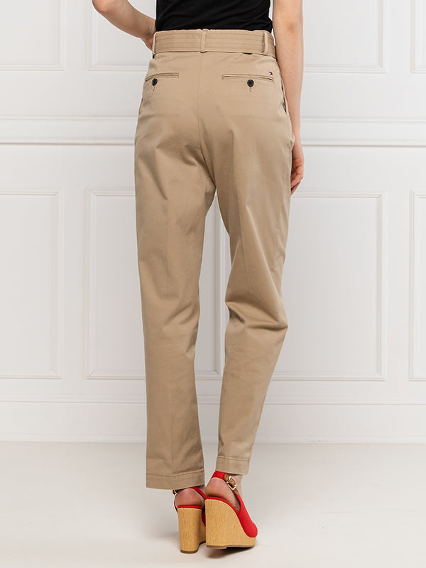 Th Ess Pima Cotton Tapered Pant BEIGE / 42