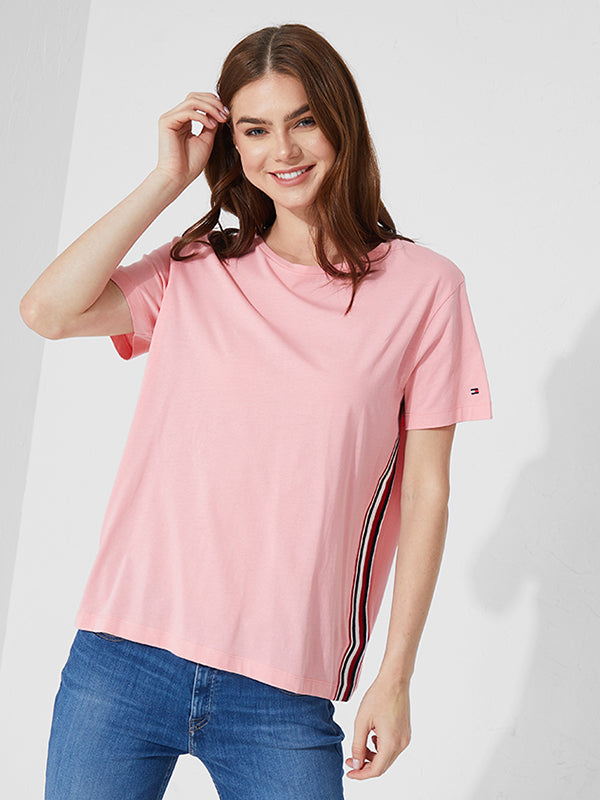 Thea C-Nk Tee Ss PINK GRAPEFRUIT / L