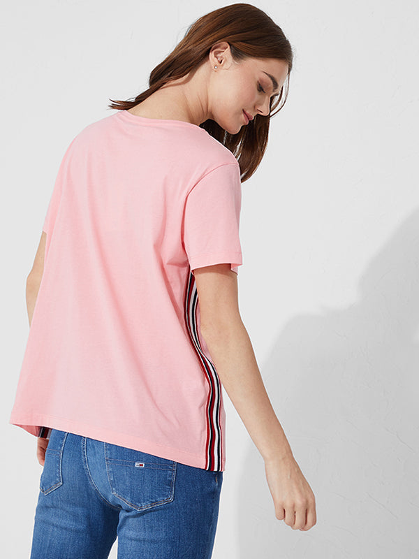 Thea C-Nk Tee Ss PINK GRAPEFRUIT / L