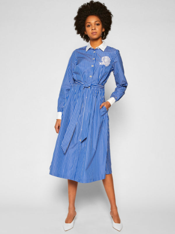 Icon Teddy Midi Shirt Dress Ls PENNY STP BLUE VIOLET / 42