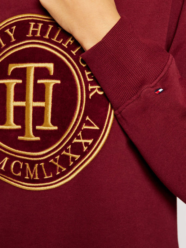 Regular C-Nk Th Sweatshirt Ls Deep Rouge / L