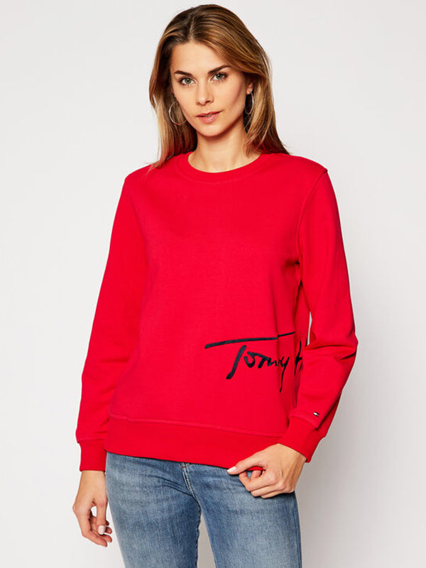 Regular C-Nk Script Sweatshirt Cornell Red / XL