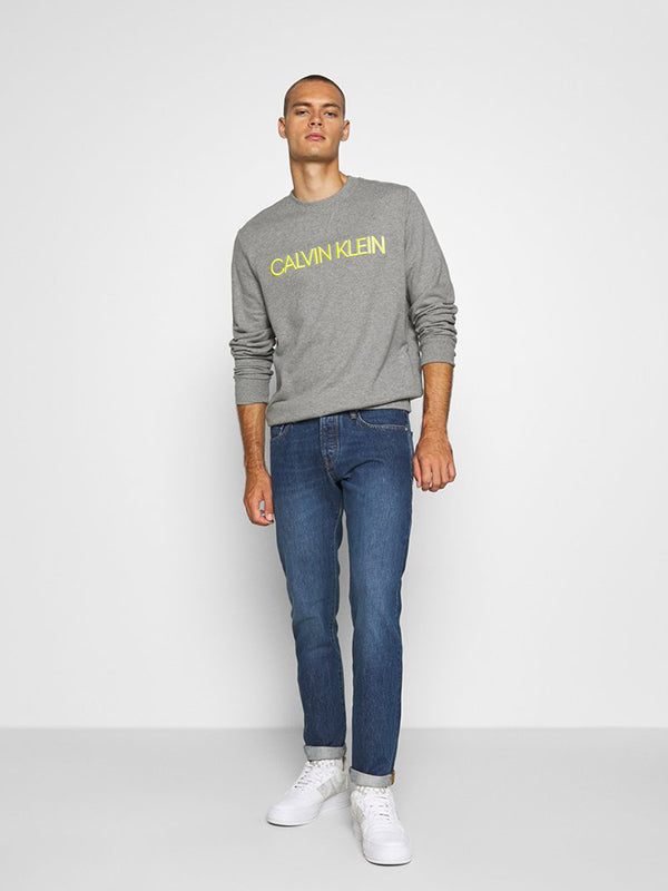 Long Sleeve Tee Med Grey Htr/Sulphur Spring / L