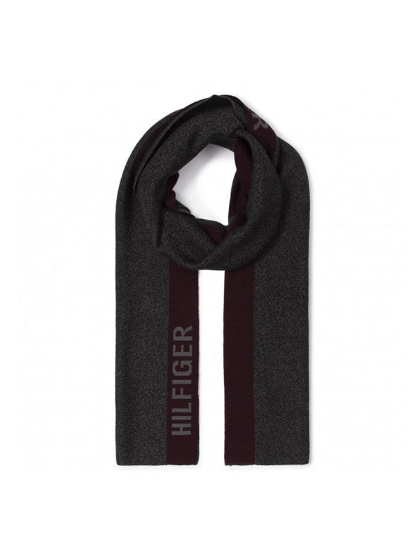 Hilfiger Selvedge Scarf Mid Grey Melange / OS