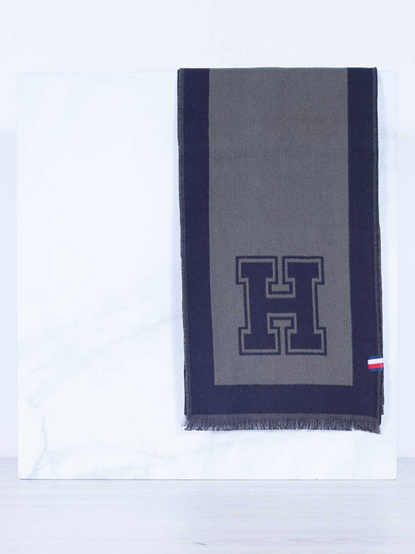 H Scarf Black / Grape Leaf / OS