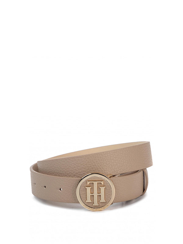 Th Round Buckle Belt 3.0 Tannin / 80