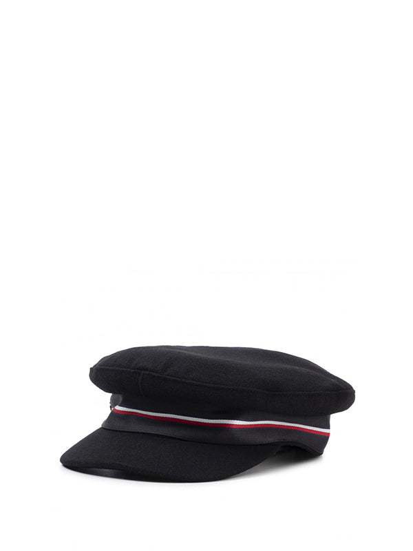 Th Baker Boy Hat Melton Black / OS