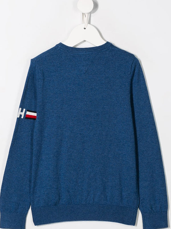 Essential Cttn/Cashmere Sweater Dutch Blue Htr. / 10