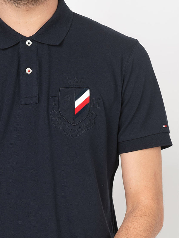 Solid Badge Regular Polo SKY CAPTAIN / L