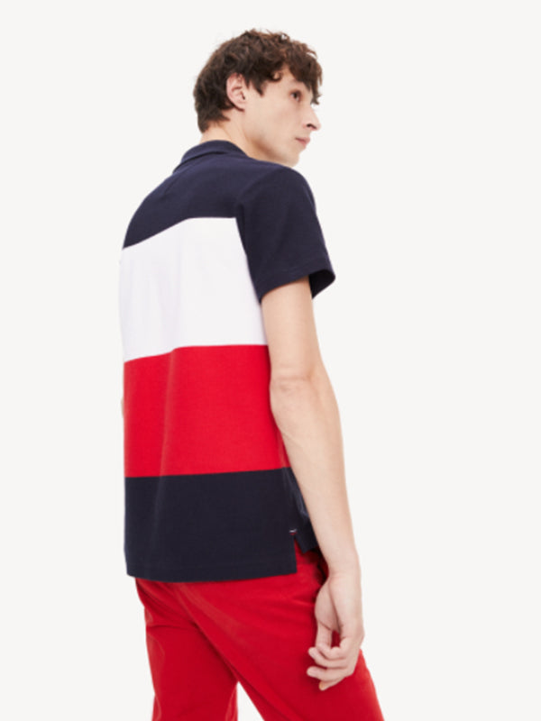 Global Colorblock Slim Polo SKY CAPTAIN / MULTI / L