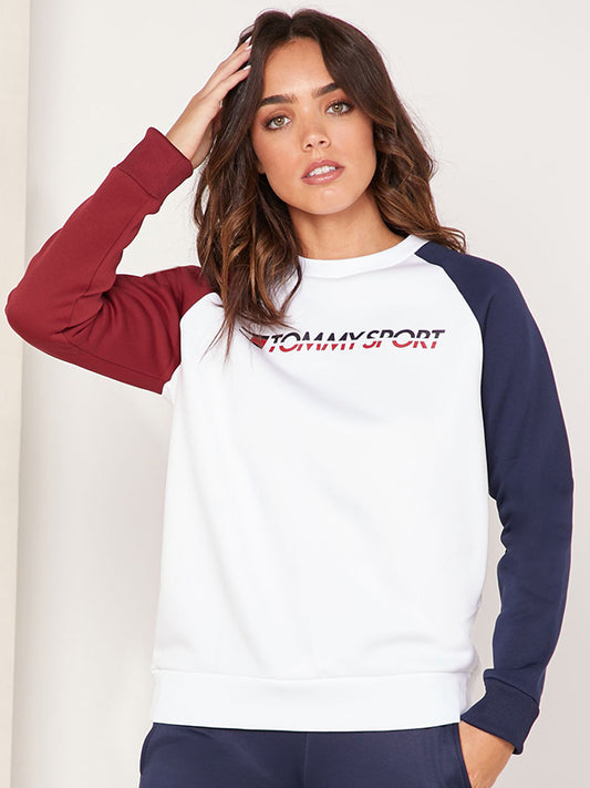 Fleece Crew Neck PVH White / XS