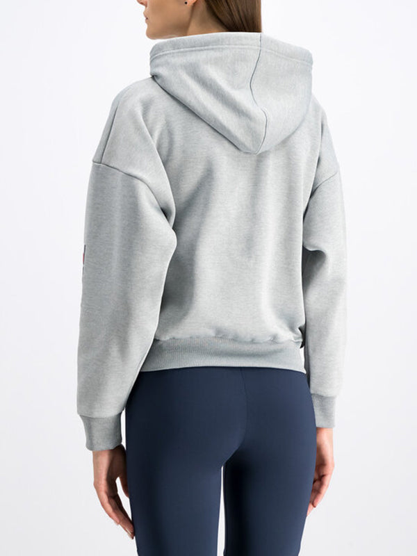 Fleece Zip Up Hoody Grey Heather / XS