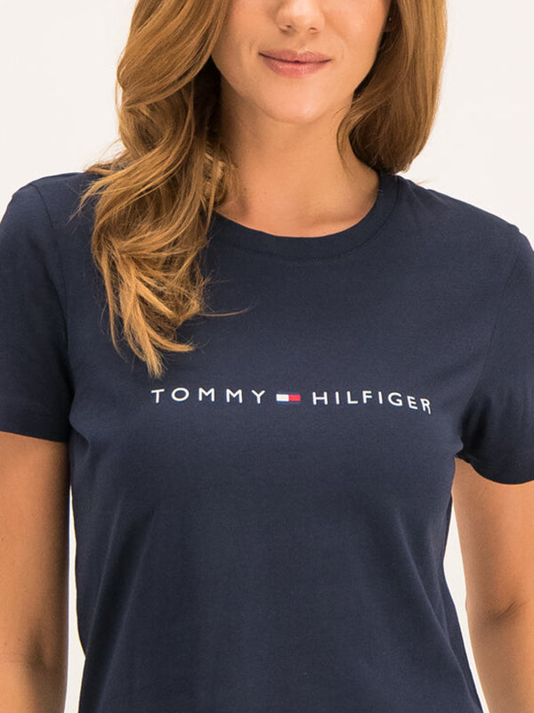 Th Ess Hilfiger Crew Neck Tee Ss MIDNIGHT / L