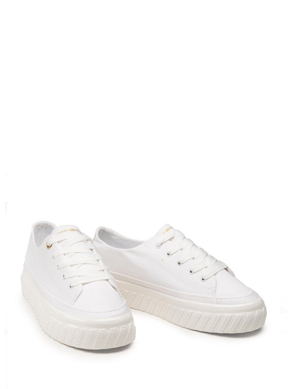 Shiny Flatform Vulc White / 36