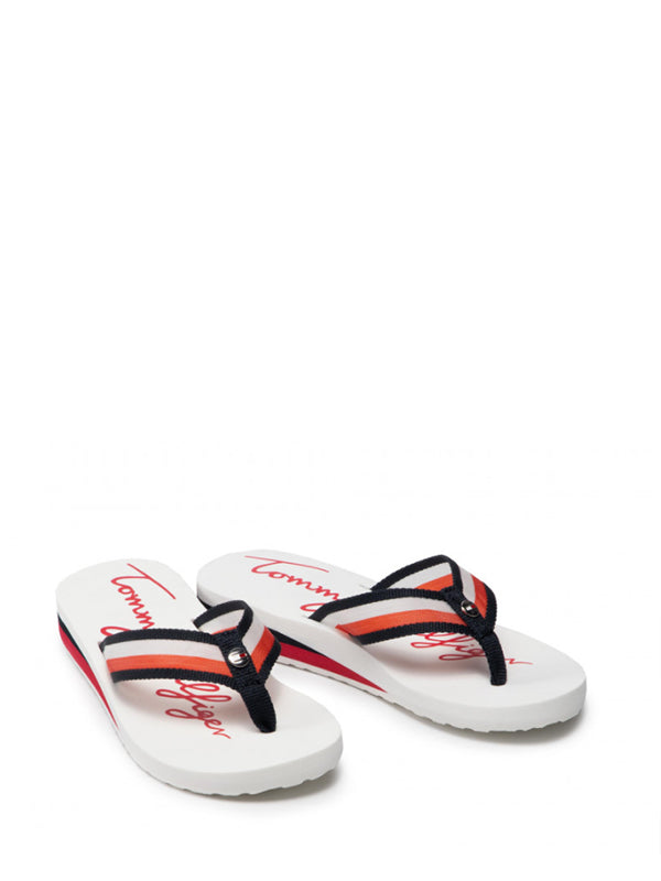 Tommy Ribbon Flat Be White / 36