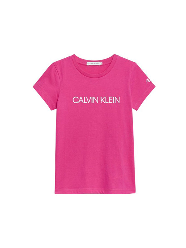 Institutional Slim T-Shirt Hot Magenta / 10