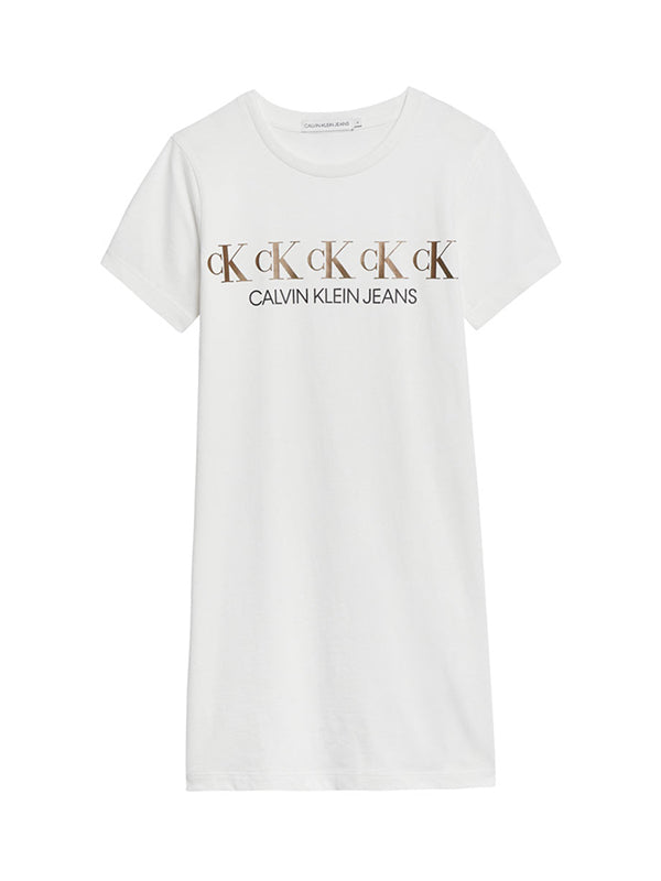 Ck Repeat Foil T-Shi Bright White / 10