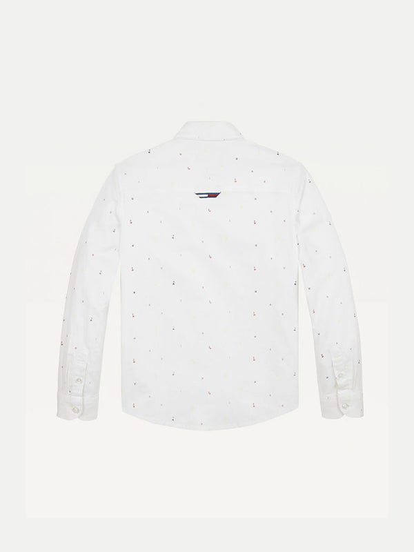 Mini Aop Shirt L/S White Allover / 10