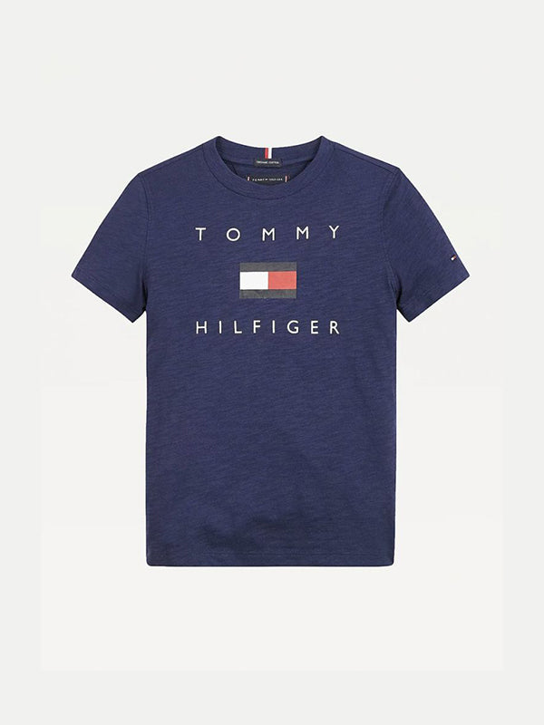 Hilfiger Logo Tee S/ Twilight Navy / 10