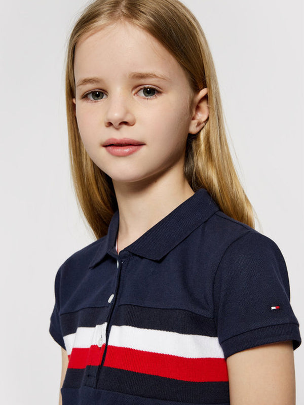 Pique Polo Dress S/S Twilight Navy / 10