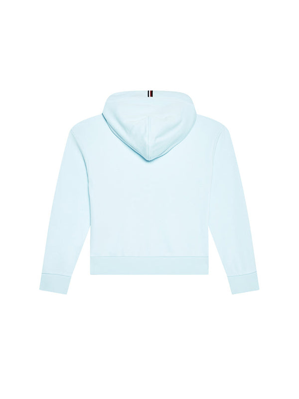 Script Print Hoodie Frost Blue / 10