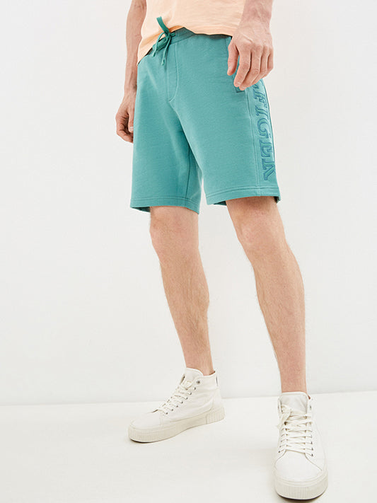 Applique Sweatshort Glazed Green / L