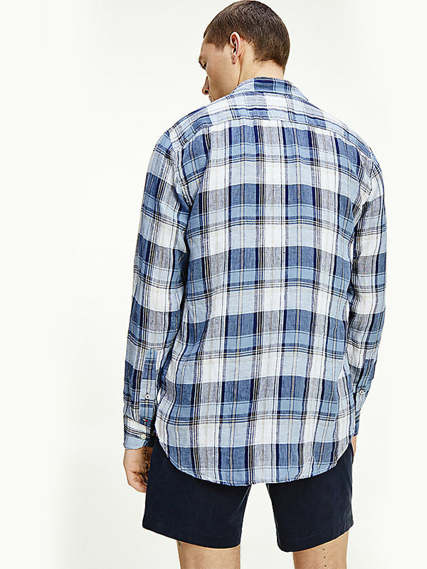 Linen Tartan Check S Colorado Indigo / Multi / L