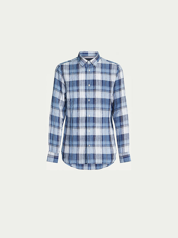 Linen Tartan Check S Colorado Indigo / Multi / L