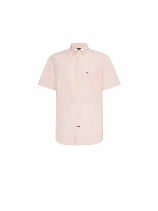 Classic Seersucker S Summer Sunset / White / L