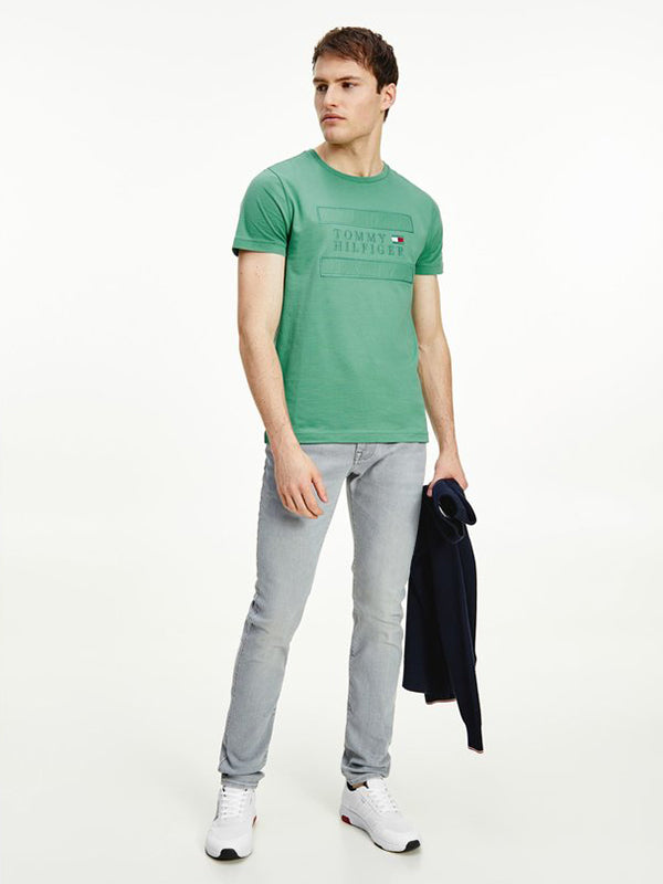 Applique Nylon Tee Glazed Green / L