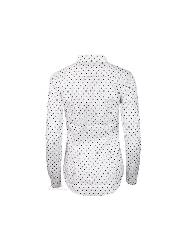 Stretch Poplin Slim Th Polka Dot / Th Optic White / 42