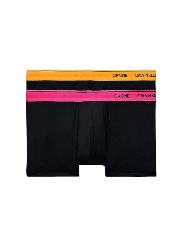 Low Rise Trunk 2Pk BLACK W.WIZARD GOLD/PARTY PINK / L