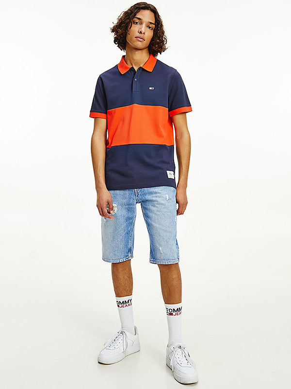 Tjm S/S Polo Colorbl Twilight Navy / Horizon / L