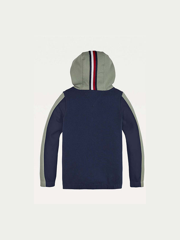 Colorblock Hooded Zi Twilight Navy/Spring Olive / 10