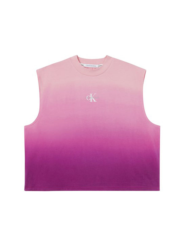 Dip Dye Muscle Tee Gradient Dark Clove / L