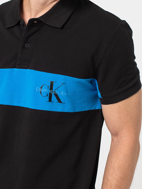 Color Block Logo Pol Ck Black / L