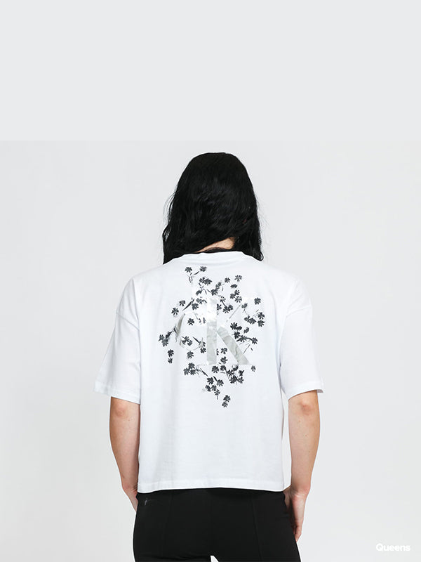 Back Floral Graphic Bright White / L