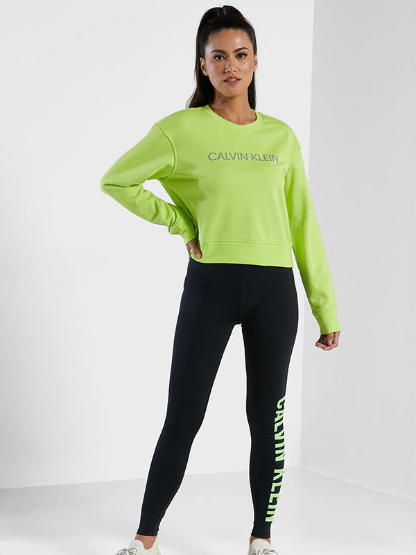 Pw - Pullover Acid Lime/Silver Reflective / L