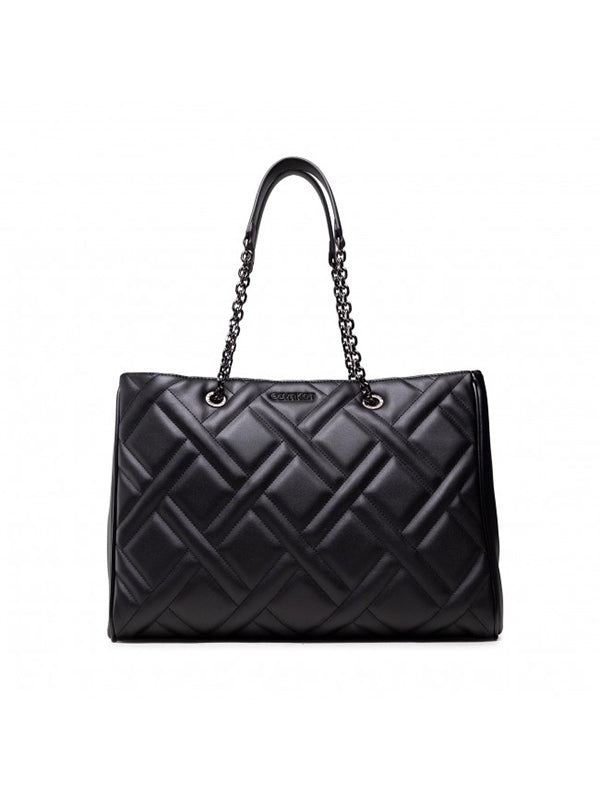 Ck Quilt Tote Md Ck Black / OS