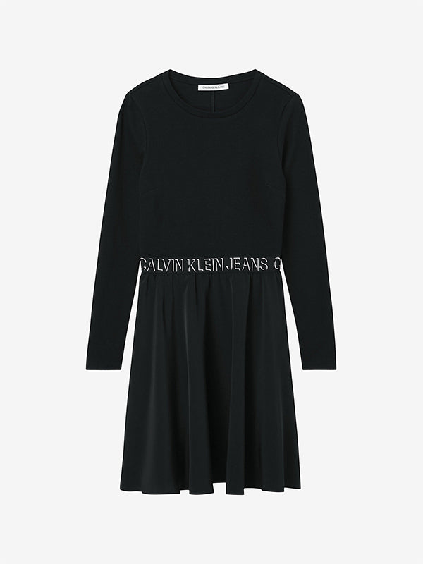 Logo Elastic Dress Ck Black/Ck Black / L