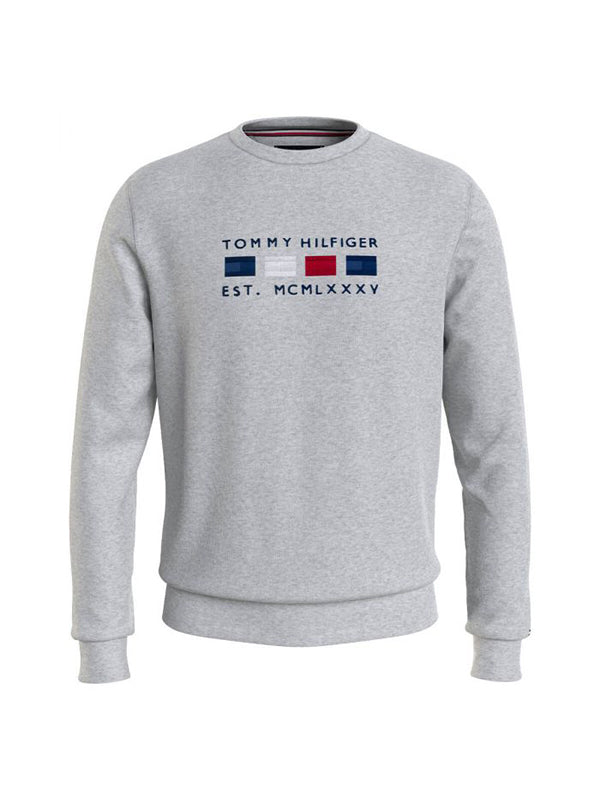 Four Flags Crewneck Light Grey Heather / L