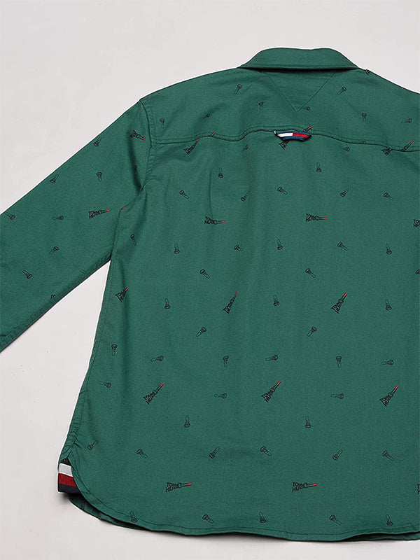 Fun Aop Shirt L/S Forage Green / 10