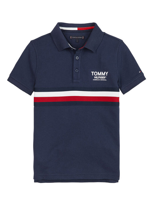 Global Stripe Polo S Twilight Navy / 10