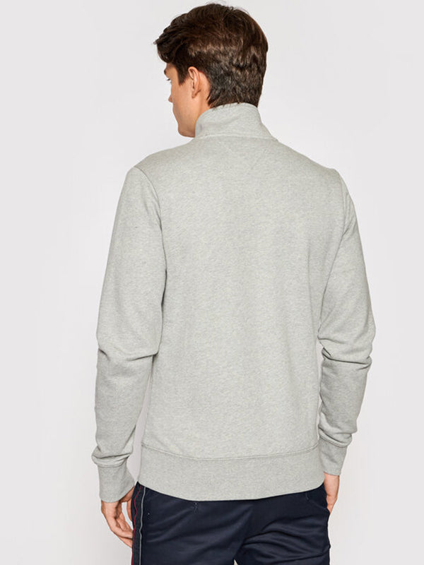 Logo Full Zip Mock N Light Grey Heather / L