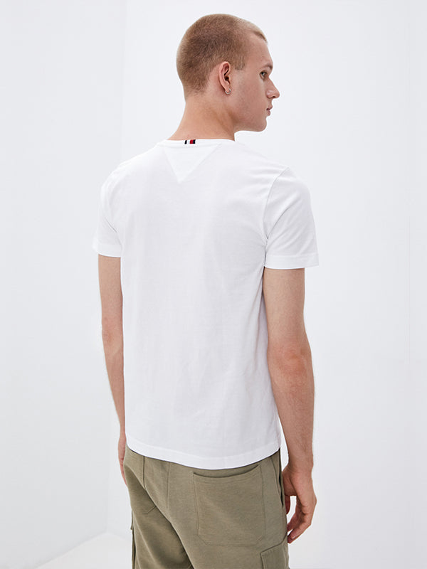 Palm Photo Print Tee White / L