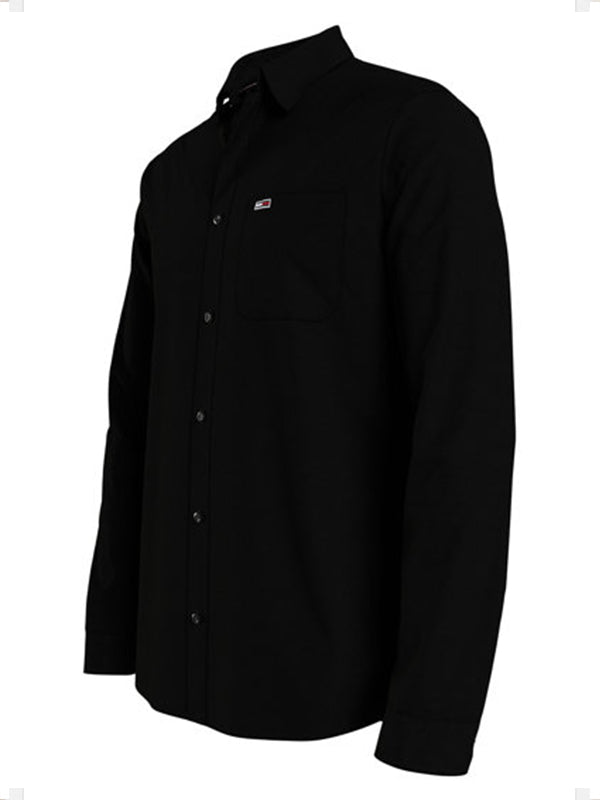 Tjm Peached Poplin S Black / L