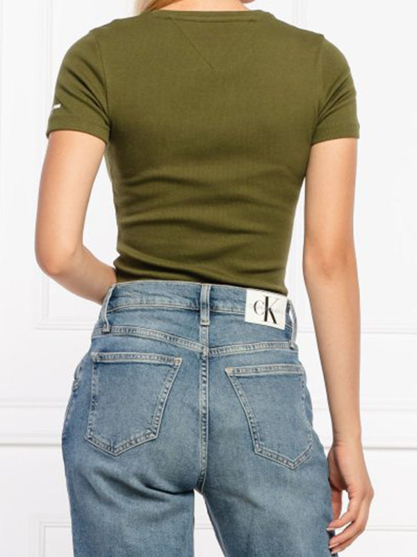 Tjw Rib Henley Body Northwood Olive / L