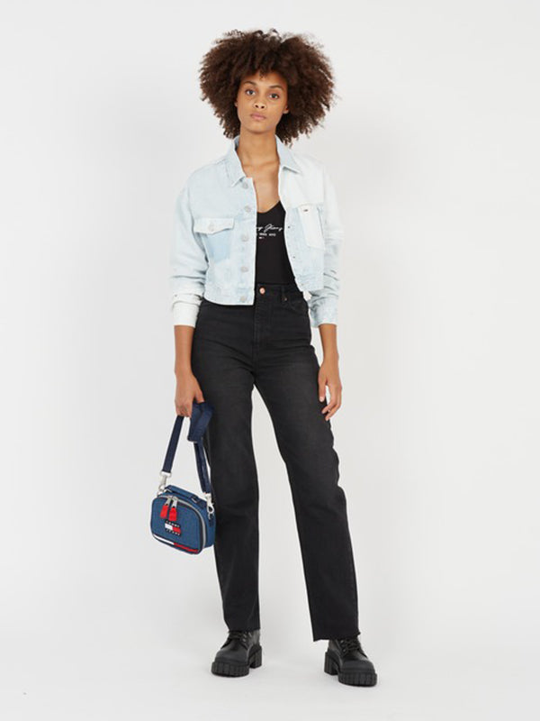 Cropped Trucker Jk A Denim Light / L